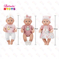 Poupées de bébé nouveau-né Belinda Toys Reborn 11 pouces en vinyle, poupées de bébé nouveau-né réalistes pour filles, poupées de bébé Reborn unisexes, jouets réalistes