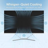 EVUC HOT PC Todo en Uno Moderno de 23.8 Pulgadas I3 I5 I7 3.ª-14.ª Generación Full HD 1080P Blanco con Soporte en Forma de V para Hogar, Oficina, Estudiantes y Educación