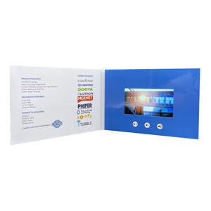 Brochure vidéo numérique personnalisée avec écran LCD TFT de 4,3, 5, 7 ou 10 pouces pour salutations, cadeaux, invitations, cartes de visite et marketing - Product Image 2