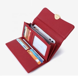Sac à main en PU grande capacité pour femme, porte-cartes multiples, portefeuille long à fermeture ouverte, portefeuille vintage pour téléphone portable pour femme - Product Image 3