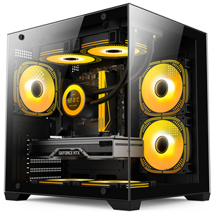 Vỏ máy tính PC mới về, màu trắng, hỗ trợ ATX, MATX, <span class=keywords><strong>ITX</strong></span>, Full Mid Tower, dành cho chơi game, để bàn, CPU - Product Image 1