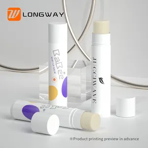 Lipstik Mini plastik dapat diisi ulang tabung Balsem Bibir Gloss minyak 5g untuk wadah kemasan kosmetik cetakan layar perawatan kulit putih