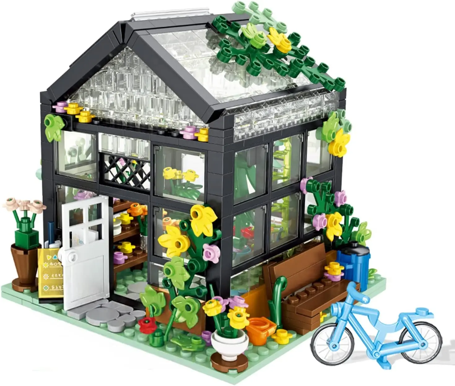 Flower House Building Set Flower Friends House Create Elegance Warmth Environment Building Blocks for Girls Age 8-12