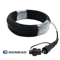 Cable de Conexión Mini SC/APC FTTH Impermeable, Cable de Fibra Óptica Preterminado para Red FTTH