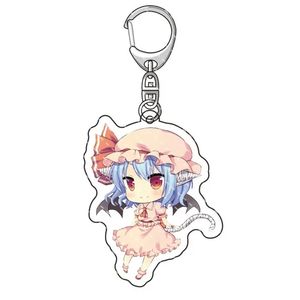 Anime <span class=keywords><strong>Touhou</strong></span> Project llavero Hakurei Reimu Kirisame Marisa Flandre Scarlet Remiria Sukareto acrílico llavero colgante joyería - Product Image 2