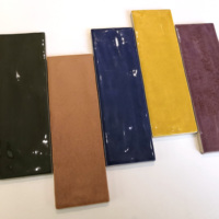 Carreaux de céramique brillants 65*200mm pour cuisine et salle de bain, modernes, antidérapants, avec motifs tridimensionnels