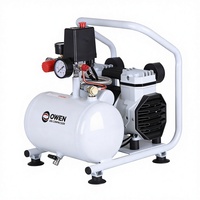 Compresseur d'air silencieux sans huile OWEN certifié CE TUV 1100W, portable, alimentation CA, pour usage industriel et domestique