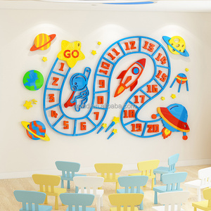 Autocollant mural 3D en acrylique <span class=keywords><strong>pour</strong></span> l'éducation précoce, décoration murale <span class=keywords><strong>pour</strong></span> l'école <span class=keywords><strong>maternelle</strong></span> et <span class=keywords><strong>la</strong></span> salle de classe - Product Image 3