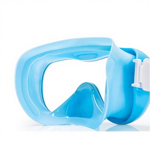 Nouvel ensemble de plongée pour enfants : masque panoramique à grande visière, anti-buée, en silicone, équipement de plongée pour garçons, filles et jeunes. - Product Image 4