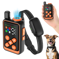 Collier de dressage pour chien sans fil à 5 modes, ultrasons, vibrations, choc, avertissement sonore, flash LED, mini collier électronique avec écran LED