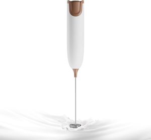 Electric Wood Milk Frother Coffee Tea Tools Eco-Friendly Classic Design Mini Portable <b>Battery</b> <b>Operated</b> Cream Whipping Handheld - Product Image 1