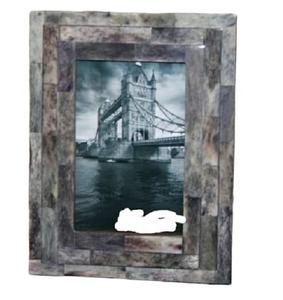Decorative Natural Color Bone Inlay Photo Frame Decorative Marble Colored Bone Inlay Photo Frame Vintage Floating Photo Frame - Product Image 2