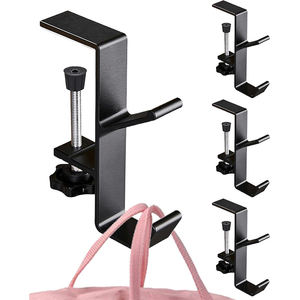 Support de sac à main réglable pour bureau, crochet de rangement pour sacs à dos sous le comptoir, organisateur de bureau suspendu pour table - Product Image 5