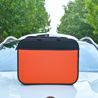 Organisateur de voiture en tissu Oxford robuste et cuir Nappa de haute qualité, pliable, grande capacité, boîte de rangement pour coffre, facile à ranger dans la voiture