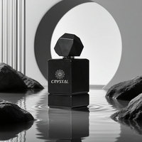 Botol Parfum Kotak Hitam Matte Mewah Tebal Berbahan Berkualitas Tinggi dengan Logo Kustom 30ml 50ml 100ml Kosong untuk Cologne, Dilengkapi Kotak