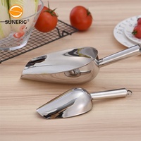 Mini outil de Bar en métal pour grains de café, pelle à glace, seau à glace, pelle à glace en acier inoxydable