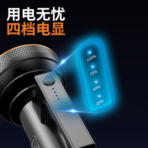 Lampe torche LED portable en alliage d'aluminium 4000mAh, lumière de travail COB haute luminosité, éclairage de pêche en plein air - Product Image 4