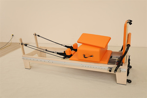 HUAVIGOR Reformer Pilates en Bois d'Érable Entièrement Réglable - Lit d'entraînement pour le renforcement du tronc, idéal pour <span class=keywords><strong>la</strong></span> maison et le studio, améliore <span class=keywords><strong>la</strong></span> force et l'équilibre - Product Image 4