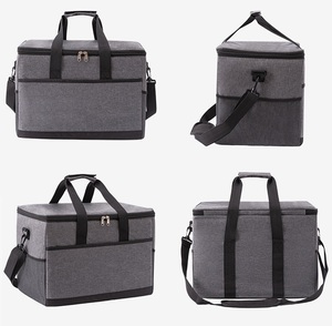 Bolsa Térmica Aislada de Doble Capa y Gran Capacidad, Bolsa de Almuerzo Térmica Portátil a Prueba de Fugas para Picnic y Camping - Product Image 4