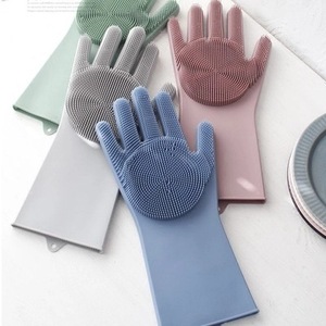 Silicone Usine Vente Chaude Pet Shop Fournitures Pet Toilettage Gant pour Chien Propre Brosse De Bain Chien Gant De Bain Chat Petting Gant - Product Image 2
