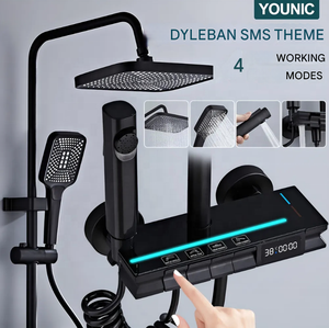Ensemble <span class=keywords><strong>de</strong></span> <span class=keywords><strong>douche</strong></span> ZEPENG <span class=keywords><strong>de</strong></span> haute qualité avec touches LED, 4 fonctions, colonne <span class=keywords><strong>de</strong></span> <span class=keywords><strong>douche</strong></span> murale <span class=keywords><strong>pour</strong></span> salle <span class=keywords><strong>de</strong></span> bain avec affichage <span class=keywords><strong>de</strong></span> la température - Product Image 1