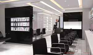 Vitrine en métal doré de salon avec logo personnalisé gratuit pour extension de cheveux humains et de perruques Support sur pied pour perruques de magasin - Product Image 6