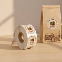 Étiquettes de boissons personnalisées imprimées en rouleau, imperméables, durables, brillantes, pour l'emballage des bouteilles, des jus, des aliments, autocollants