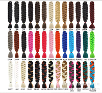 Estensioni per capelli afro Yaki Dreadlock a treccia intrecciata, 100% fibra, Jumbo 82 pollici, doppia trama a macchina, a bassa temperatura