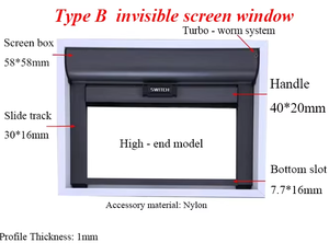 Finestra per <span class=keywords><strong>zanzariere</strong></span> con <span class=keywords><strong>tapparella</strong></span> invisibile per porte e finestre in Cina - Product Image 6