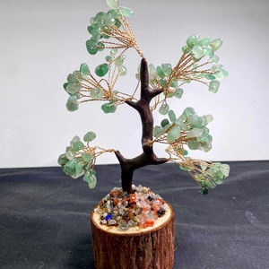 Arbre à argent en cristal naturel en gros, arbre à souhaits sculpté en chakra, arbre en cristal d'améthyste, de citrine et de quartz, pierres Feng Shui pour la guérison - Product Image 2