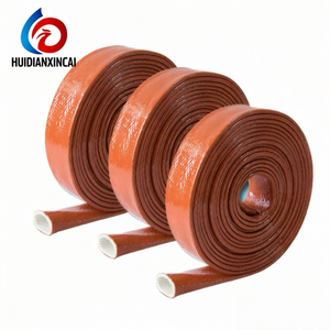 Manchon de protection tubulaire en fibre de verre ignifuge et résistant aux hautes températures, personnalisé en usine - Product Image 2