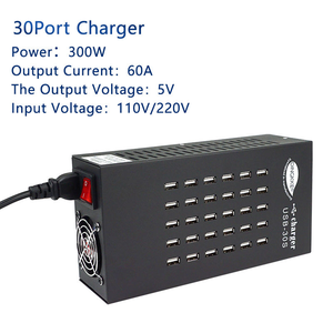 Station <span class=keywords><strong>de</strong></span> charge USB à charge rapide 300W 30 ports avec câble pour iPhone iPad Samsung PC <span class=keywords><strong>Kindle</strong></span> <span class=keywords><strong>Chargeur</strong></span> multi-USB - Product Image 3