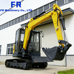 รถขุดตีนตะขาบคุณภาพสูง 5 ตัน 6 ตัน รุ่น FR60 พร้อมห้องโดยสารและเครื่องปรับอากาศ น้ำหนัก 5000 กก. 6000 กก. รถขุดขนาดเล็ก - Product Image 4