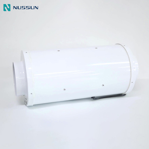 Nussun Conducto de aire de ventilación comercial 10 pulgadas 250mm EC Motor <span class=keywords><strong>Mixflow</strong></span> Ventilador de succión de aire con silenciador - Product Image 2