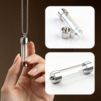 Pendentifs classiques en acrylique plaqués or 18 carats pour pierres précieuses, cheveux, parfum, graines de moutarde, cadeaux de mariage