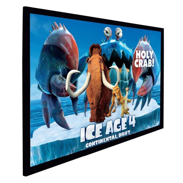 100"(16:9) 120"(16:9) 6pcs Frames Fixed Frame Projector Screen/HDTV 3D Movie Theater Home Cinema Projection Screen