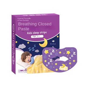 Autocollant magnétique respirant en tissu non tissé pour enfants, correction de la respiration buccale, anti-ronflement et anti-fermeture de la bouche - Product Image 1