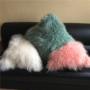 Mông Cổ Cừu lông Gối trang trí lông ném - Product Image 4