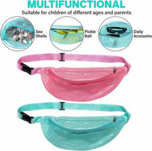 Riñoneras/Bolsas de Cintura Personalizadas Impermeables de PVC y Poliéster para Correr, Ciclismo, Playa, con Malla Transpirable y Diseño Hueco - Product Image 4