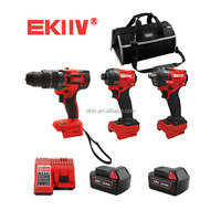 Kit combiné sans fil et sans balais EKIIV MW-2112 en gros avec chargeur rapide pour la revente en quincaillerie et les achats en gros, certifié CE