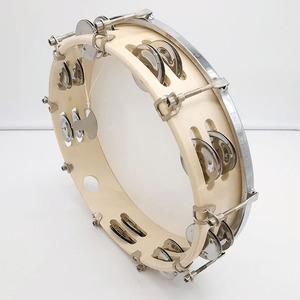 Pandereta-Instrumento <span class=keywords><strong>de</strong></span> percusión <span class=keywords><strong>de</strong></span> sonajero <span class=keywords><strong>de</strong></span> dos cabezas con cámara <span class=keywords><strong>de</strong></span> madera clásica <span class=keywords><strong>de</strong></span> 8 pulgadas, 10 pulgadas y 12 pulgadas <span class=keywords><strong>de</strong></span> diámetro - Product Image 5