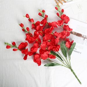 Produit fini en usine : 5 grandes orchidées épée, décoration de table de mariage, décoration de salon, fleurs artificielles - Product Image 3