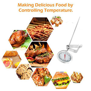 SW 스테인레스 스틸 줄기 고기 요리 온도계 튀김 온도계 그릴, 바베큐, 터키에 가장 적합 - Product Image 6