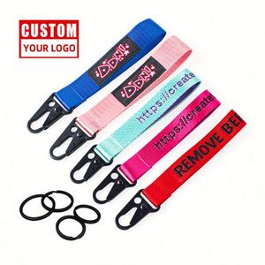 Lanière de poignet personnalisée avec logo du fabricant, porte-clés par sublimation avec mousqueton - Product Image 5