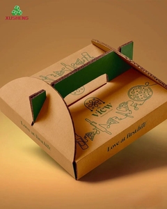 Scatole per Pizza con Manico, Laminazione Opaca e Rivestimento UV, Riciclabili e Personalizzabili per Facile Asporto e Comodità del Cliente - Product Image 4