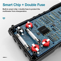 Multimètre numérique professionnel DM100A, 10000 comptes, testeur de transistors, mesure de la capacité, mesure de la température, continuité, 1000V