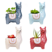 Pot de fleurs décoratif en céramique en forme d'animal mignon pot de fleurs pour succulentes