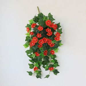 Artificial Morning Glory Rattan <b>Hanging</b> Flower Plastic Vine Floral Ornament Wall <b>Hanging</b> Decor for Home Balcony Indoor Layout - Product Image 4