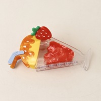 Promotion Estivale : Pinces à Cheveux 3D en Acétate Motif Alimentaire (Glace, Sucette, Requin) – Accessoires Capillaires Créatifs et Esthétiques pour Femme