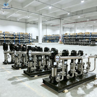 Pompe centrifuge d'alimentation en eau 150 kW en acier inoxydable 304, unité à fréquence variable et pression constante sur mesure pour la construction de tours de grande hauteur